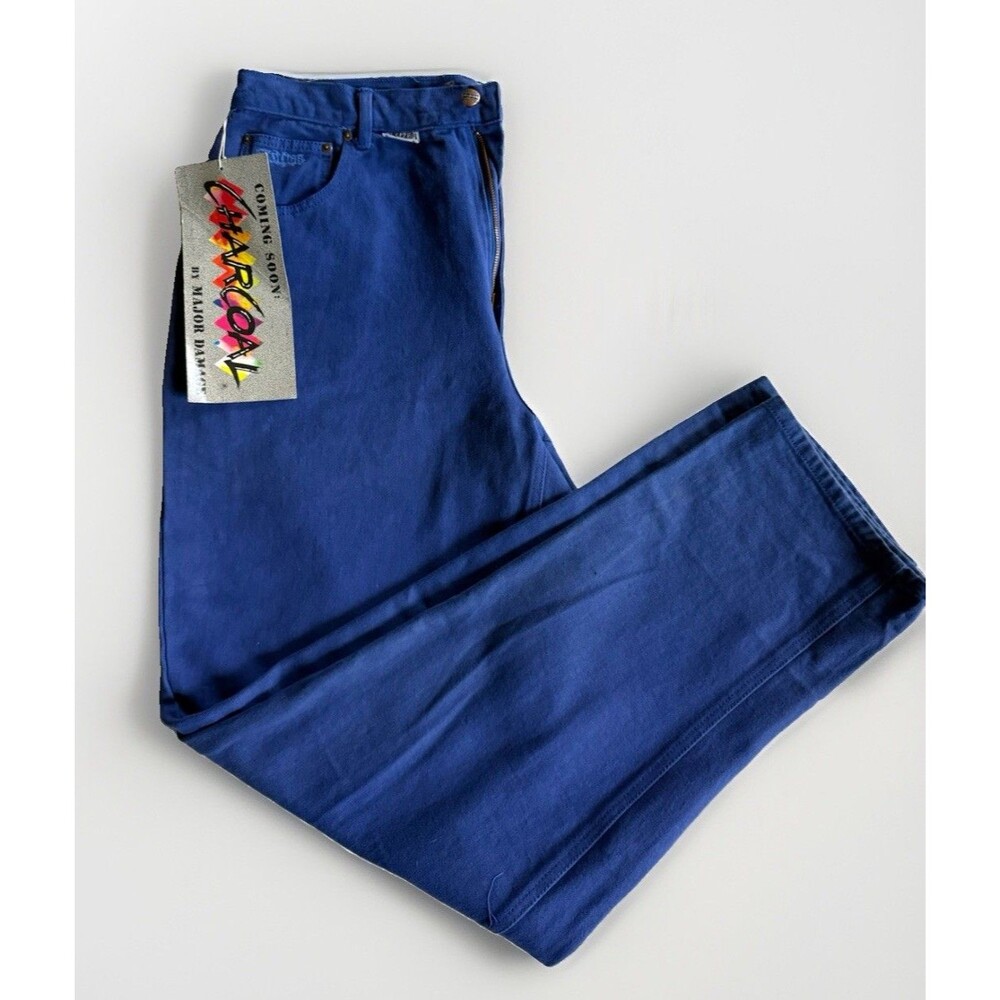 Deadstock Vintage 90s Major Damage Streetwear Denim Jeans Dark Wash